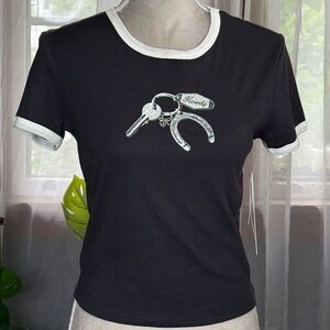 ☀️SUMMER CLEARANCE SALE☀️ Black and White Graphic Tee